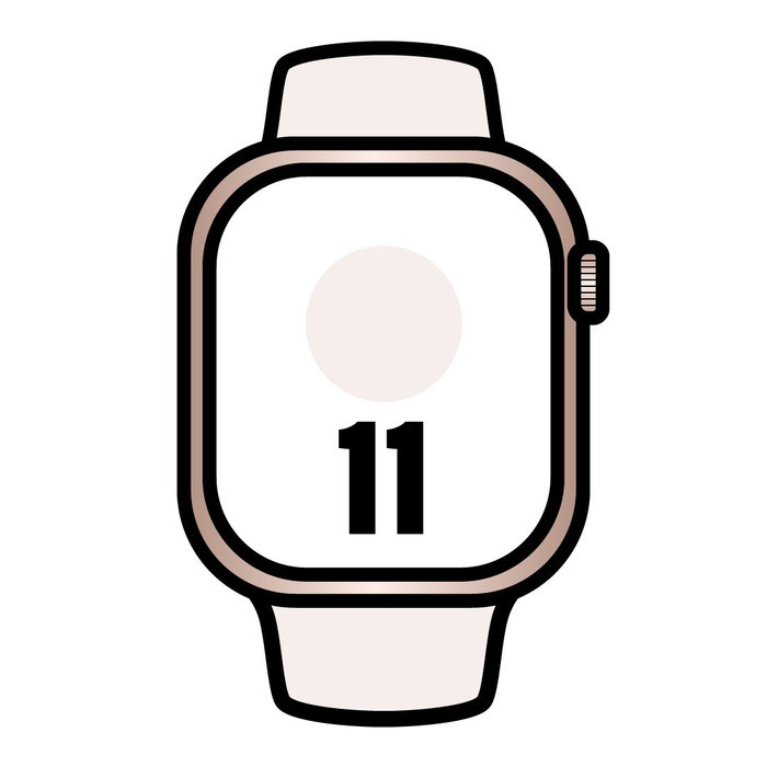 Apple Watch Series 11 GPS 42mm Oro Rosa con Correa Deportiva Rosa Rubor (M/L) Apple Watch Series 11 GPS 42mm Oro Rosa con Correa Deportiva Rosa Rubor (M/L)
